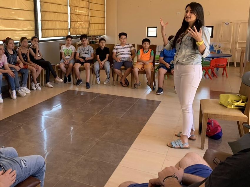 د. سارة النحّاس خلال ورشة
